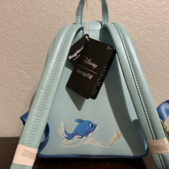Loungefly Disney Peter Pan Moon Glow-in-the-Dark Mini Backpack - Picture 4 of 4